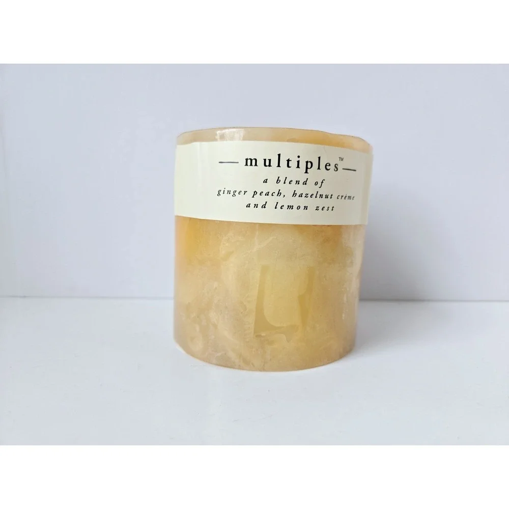 Pier 1 large pillar candle unburnt Multiples 4x4